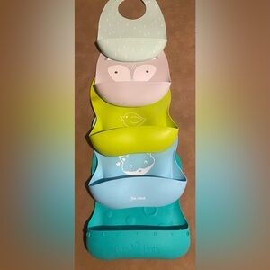 Unisex Silicone Bibs - Includes 1 Busy Baby Bib(no attachments)
